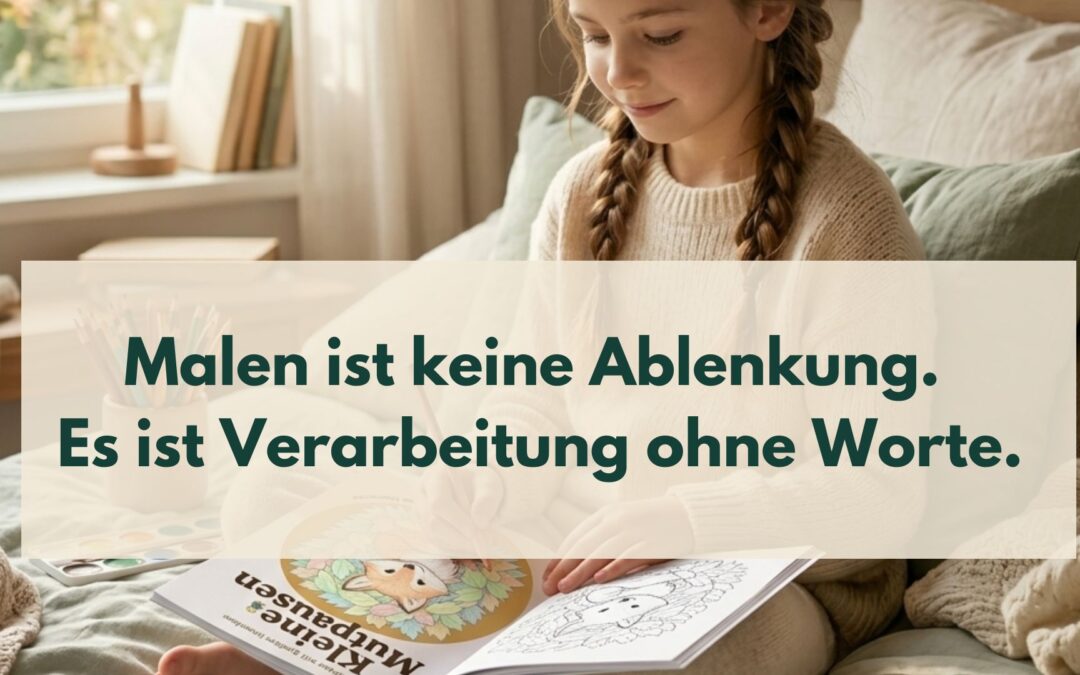 Malen ist keine Ablenkung. Es ist Verarbeitung ohne Worte